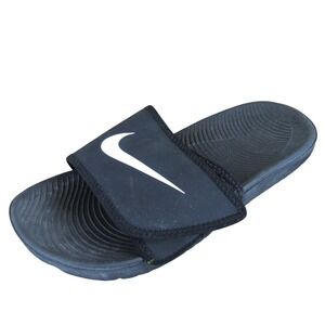 Nike Slide  Girl Y‎ 5 Medium Sandal Black Synthetic Hook & Loop